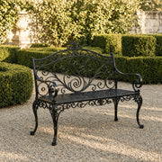 Bancă de grădină Versailles, din fier forjat lucrat manual – CastelulCuArtă