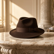 Pălărie fedora din fetru, piesă vintage unicat – CastelulCuArtă