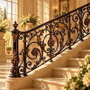 Balustradă Castel, din fier forjat lucrat manual – CastelulCuArtă